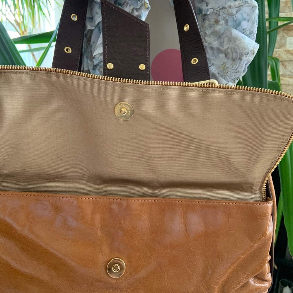 mohair exterior gold studded shoulder straps many pockets - Picture 9 of 9